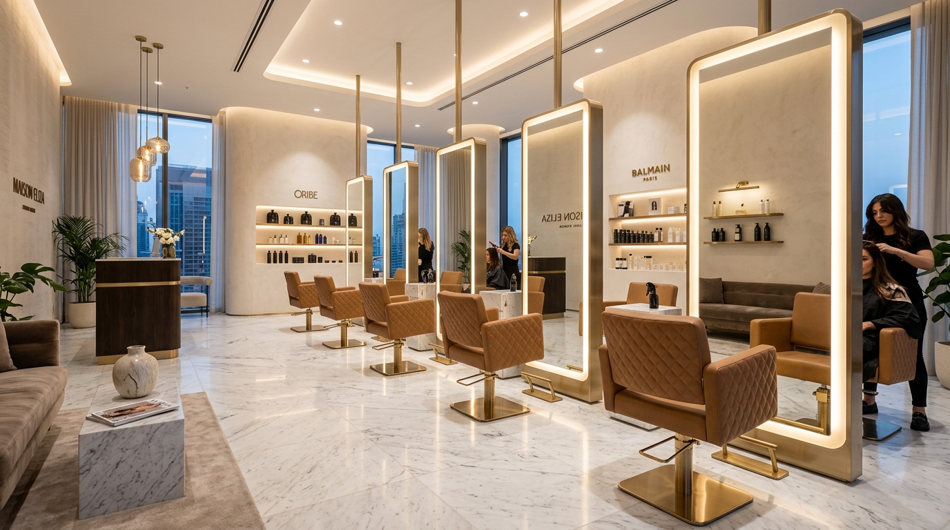 Aura Luxury Hair & Beauty Studio Interior